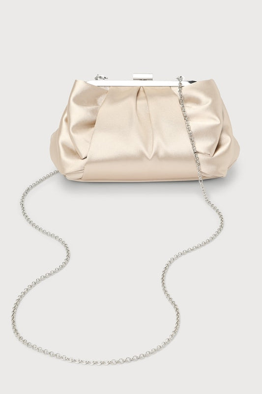 Something Special Champagne Satin Clutch